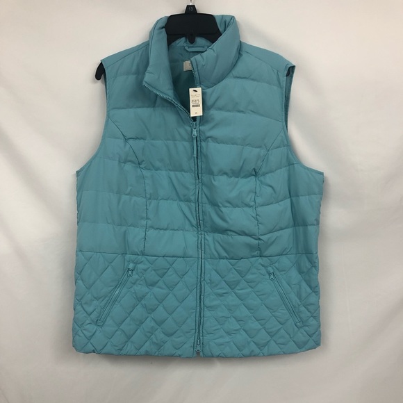 Talbots Jackets & Blazers - TALBOTS AQUA PUFFER VEST 2X